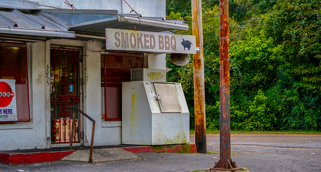  A deserted BBQ Resturant 